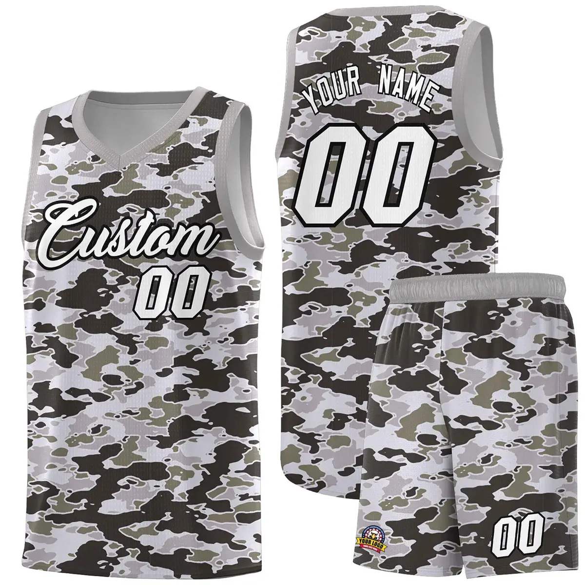 Camo Sports Uniform Basketball Jersey