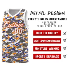 Camo Sports Uniform Basketball Jersey 2