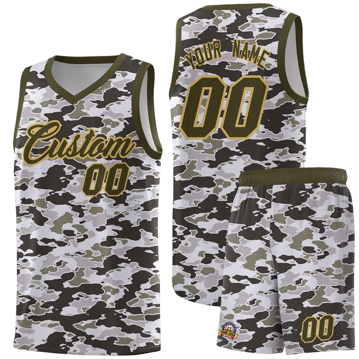 Camo Sports Uniform Basketball Jersey