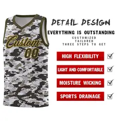 Camo Sports Uniform Basketball Jersey 2