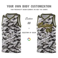 Camo Sports Uniform Basketball Jersey 3