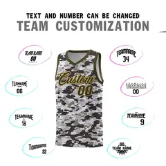 Camo Sports Uniform Basketball Jersey 4