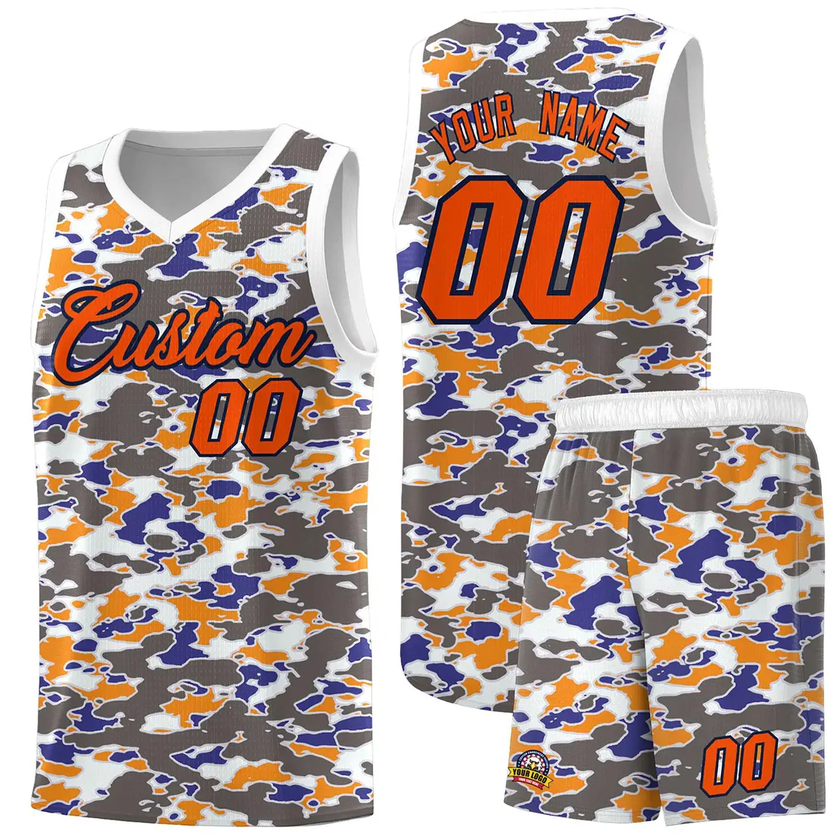Camo Sports Uniform Basketball Jersey