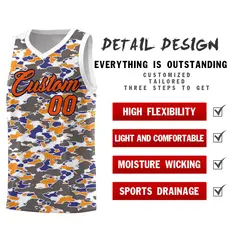 Camo Sports Uniform Basketball Jersey 2
