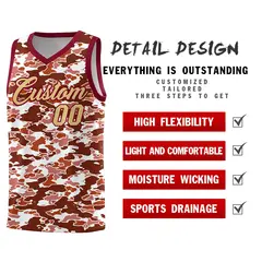Camo Sports Uniform Basketball Jersey 2