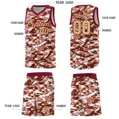 Camo Sports Uniform Basketball Jersey 5