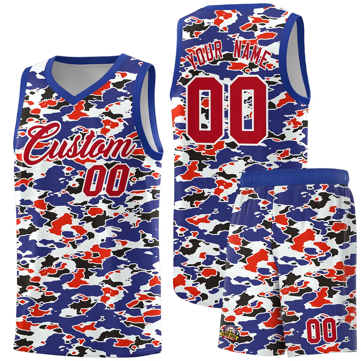 Camo Sports Uniform Basketball Jersey