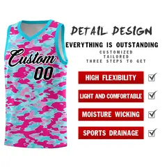 Camo Sports Uniform Basketball Jersey 2