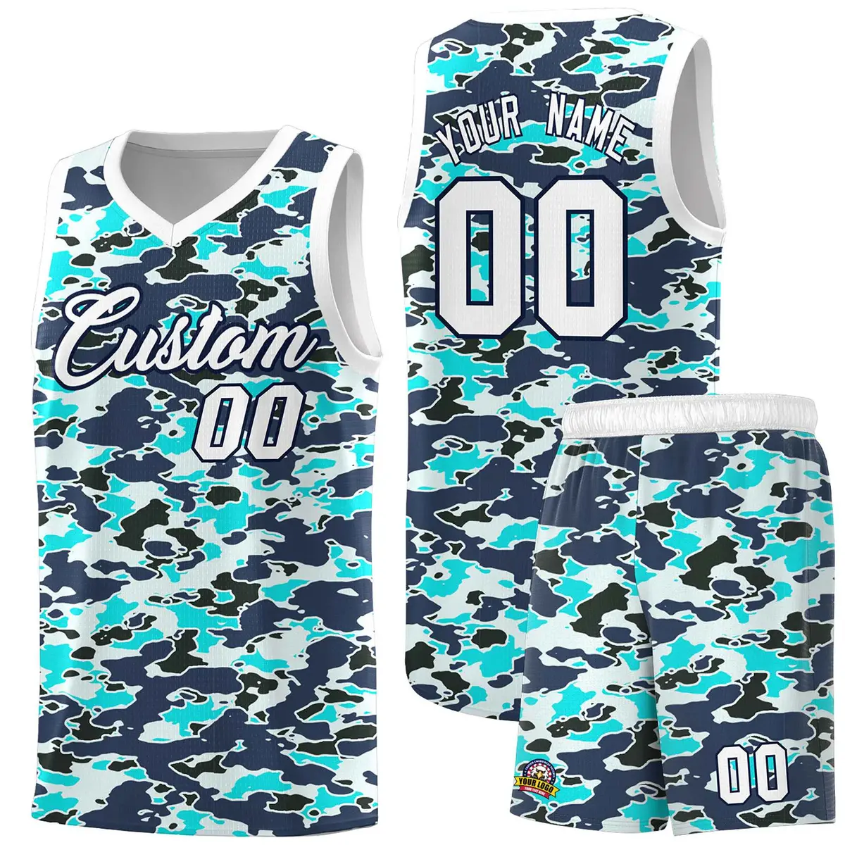 Camo Sports Uniform Basketball Jersey