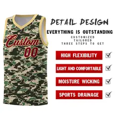 Camo Sports Uniform Basketball Jersey 2