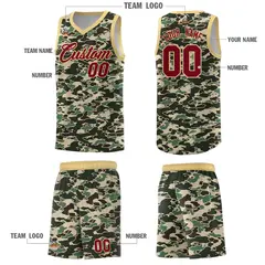 Camo Sports Uniform Basketball Jersey 5