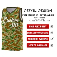 Camo Sports Uniform Basketball Jersey 2