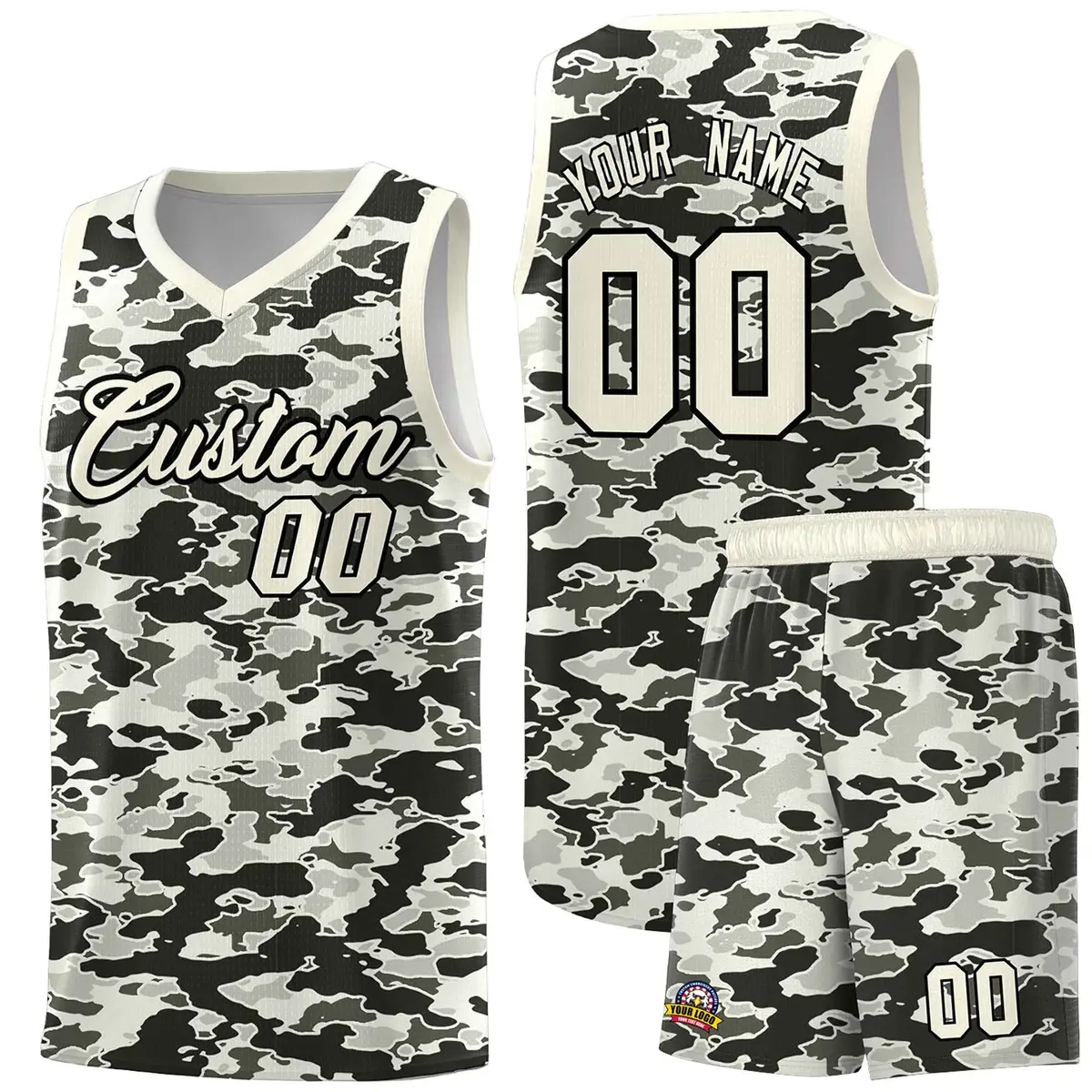 Camo Sports Uniform Basketball Jersey