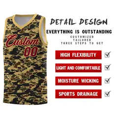 Camo Sports Uniform Basketball Jersey 2