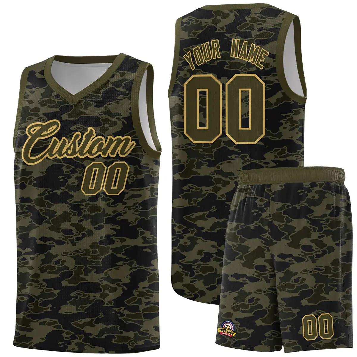 Camo Sports Uniform Basketball Jersey