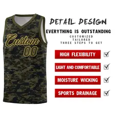 Camo Sports Uniform Basketball Jersey 2