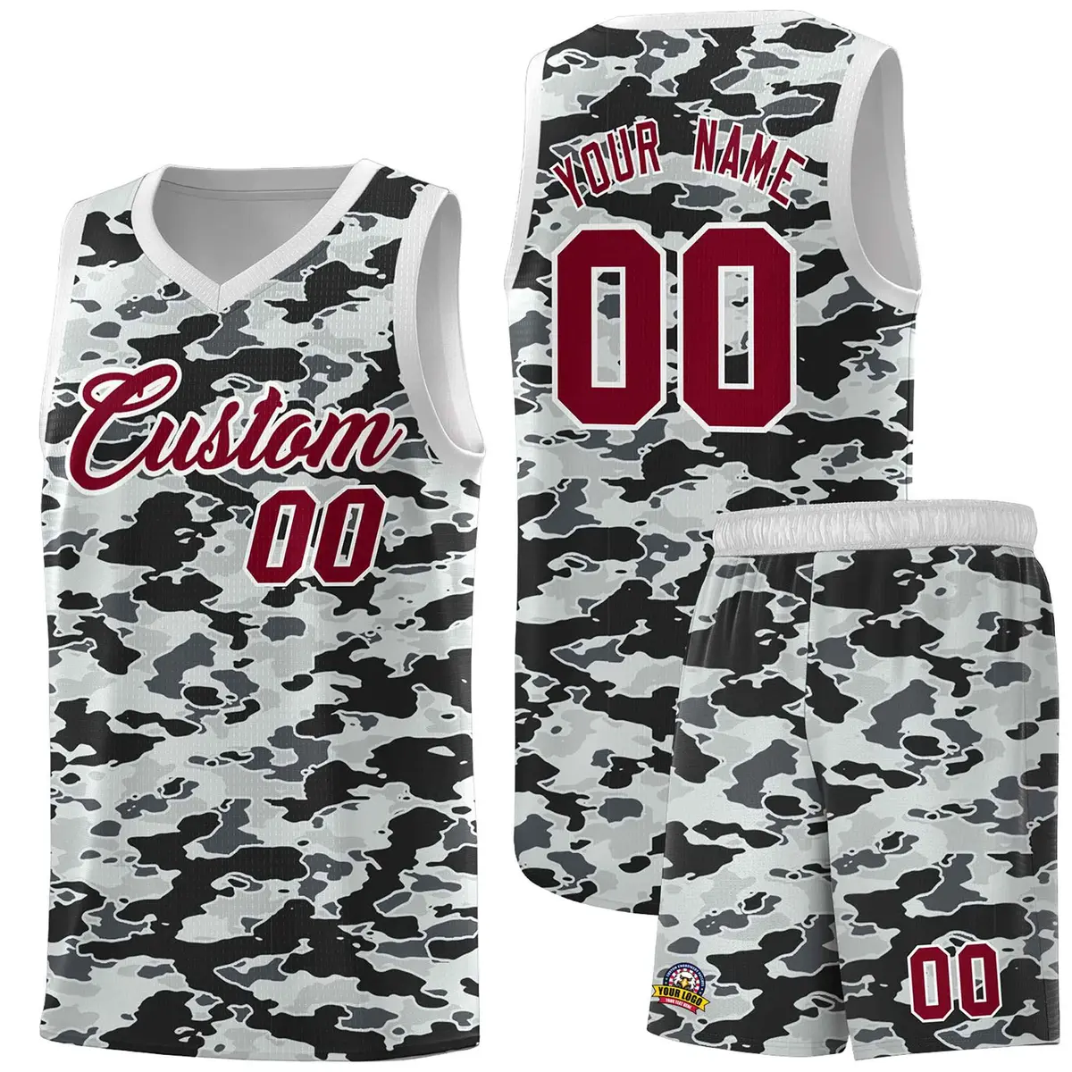 Camo Sports Uniform Basketball Jersey