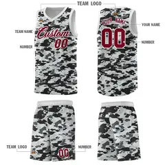 Camo Sports Uniform Basketball Jersey 5