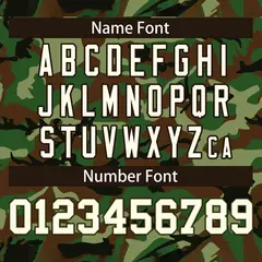 Camo White Green-Brown Authentic Baseball Jersey 4