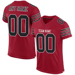 Cardinal Black-White Classic Mesh Authentic Football Jersey 1