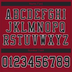 Cardinal Black-White Classic Mesh Authentic Football Jersey 3