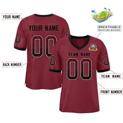 Cardinal Black-White Drift Mesh Football Jersey 2