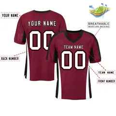 Cardinal Color Block Mesh Authentic Football Jersey 2
