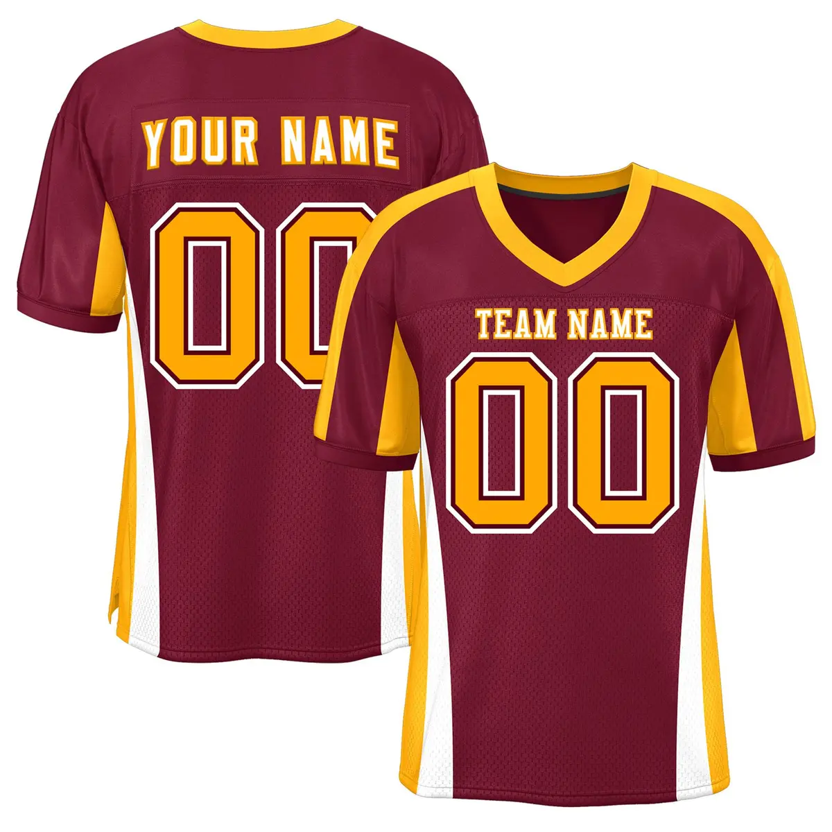 Cardinal Color Block Mesh Authentic Football Jersey