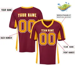 Cardinal Color Block Mesh Authentic Football Jersey 2