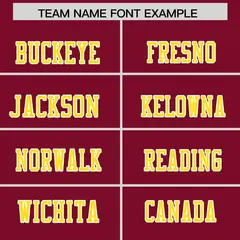 Cardinal Gold Two-Tone Shoulder Cut Flag Football Jersey 3