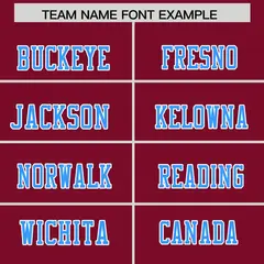 Cardinal Light Blue Two-Tone Shoulder Cut Flag Football Jersey 3