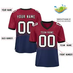 Cardinal Navy White-Black Gradient Outdoor Football Jersey 2