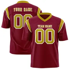 Cardinal Old Gold Shoulder Cut Two-Tone Flag Football Jersey 1