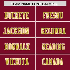Cardinal Old Gold Shoulder Cut Two-Tone Flag Football Jersey 3