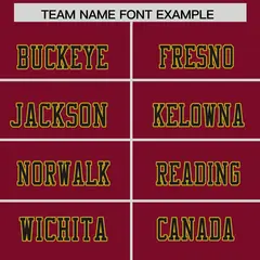 Cardinal Old Gold Shoulder Cut Two-Tone Flag Football Jersey 3