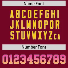 Cardinal Pink Gold Gradient Sides Football Jersey 4