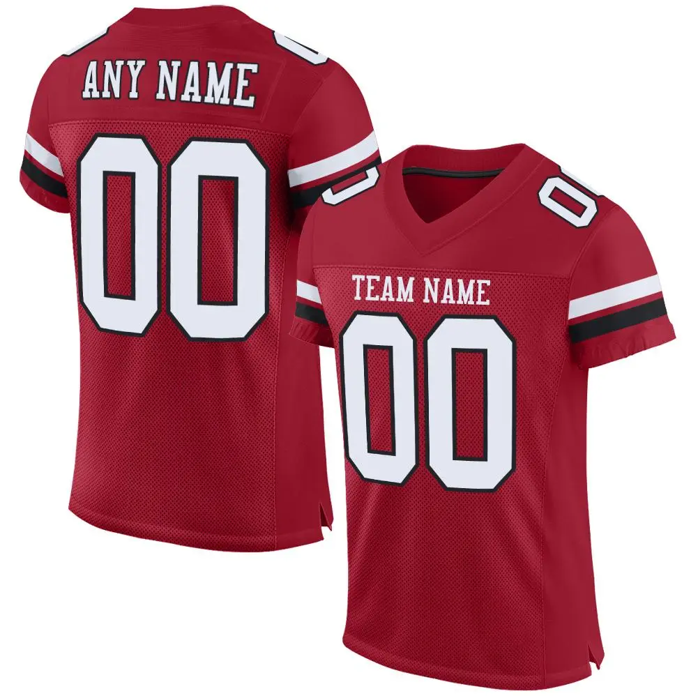 Cardinal White-Black Classic Mesh Authentic Football Jersey