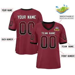 Cardinal White-Black Drift Mesh Football Jersey 2