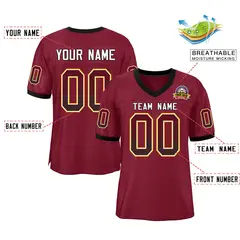 Cardinal White-Gold Drift Mesh Football Jersey 2