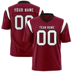 Cardinal White Two-Tone Shoulder Cut Flag Football Jersey 1