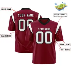Cardinal White Two-Tone Shoulder Cut Flag Football Jersey 2