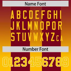 Cardinal Yellow Vertical Gradient Stripe Football Jersey 4