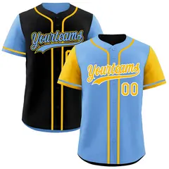 Carolina Black Reversible Raglan Baseball Jersey