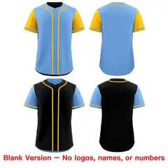 Carolina Black Reversible Raglan Baseball Jersey 9