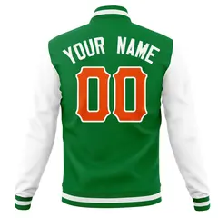 Casual Full-Snap Varsity Letterman Baseball Jacket 30