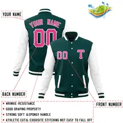 Casual Full-Snap Varsity Letterman Baseball Jacket 4