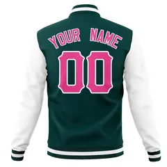 Casual Full-Snap Varsity Letterman Baseball Jacket 6