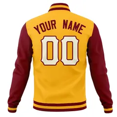 Casual Full-Snap Varsity Letterman Baseball Jacket 70