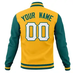 Casual Full-Snap Varsity Letterman Baseball Jacket 78