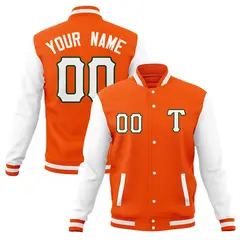 Casual Full-Snap Varsity Letterman Baseball Jacket 9